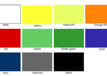 Colour card of waterproof fabric